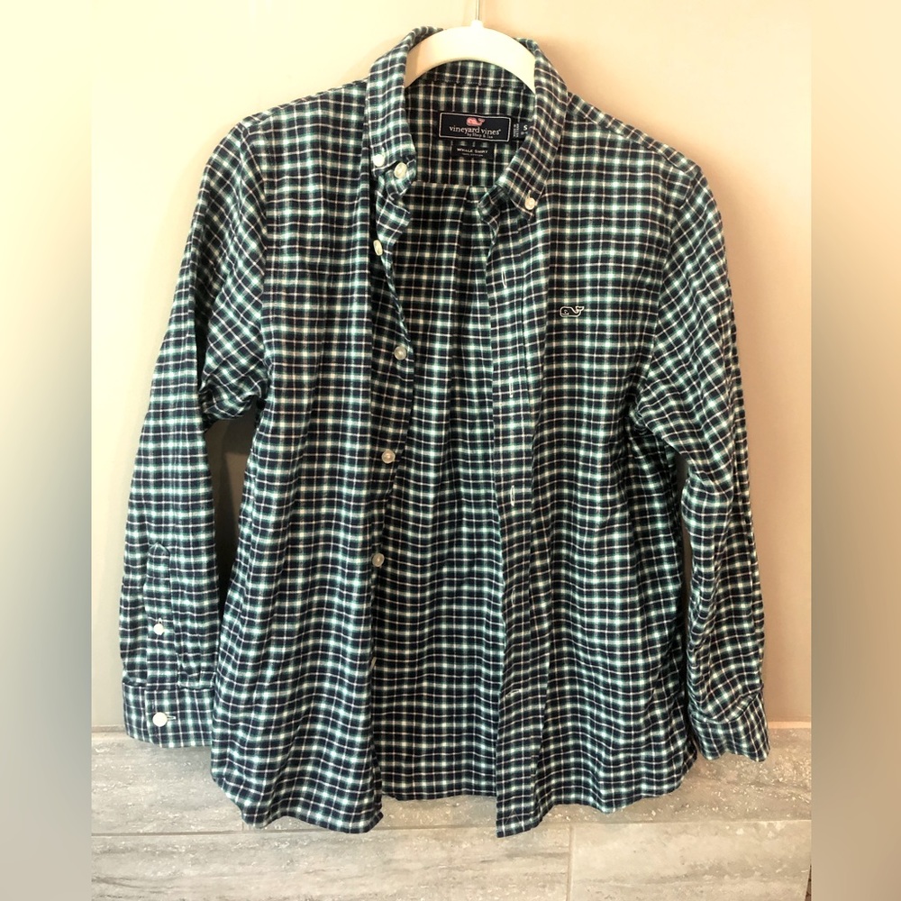 Vineyard Vines Flannel Whale Shirt